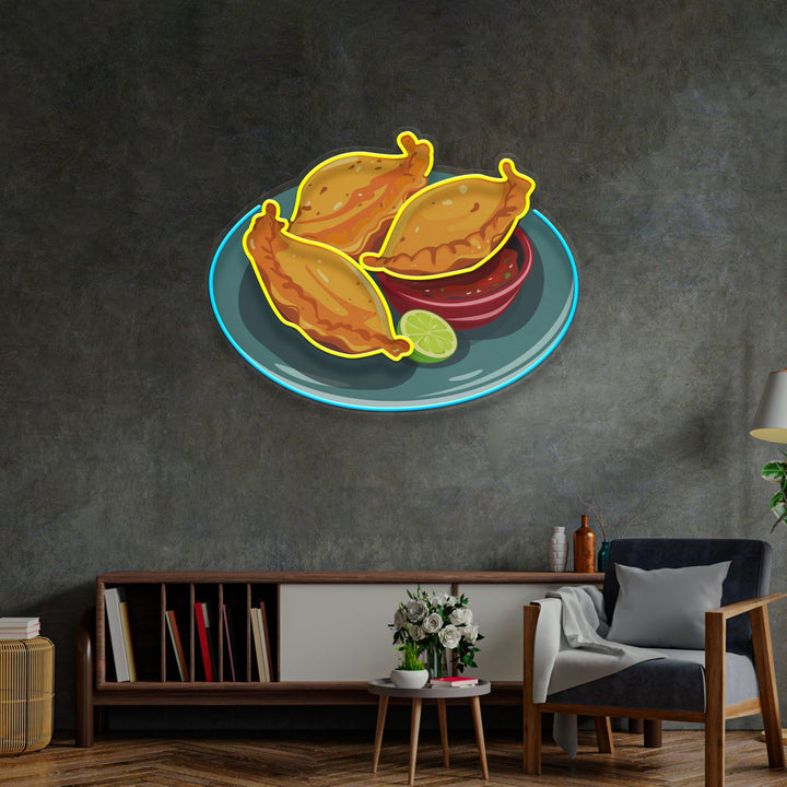Empanada LED Neon Sign Light Pop Art