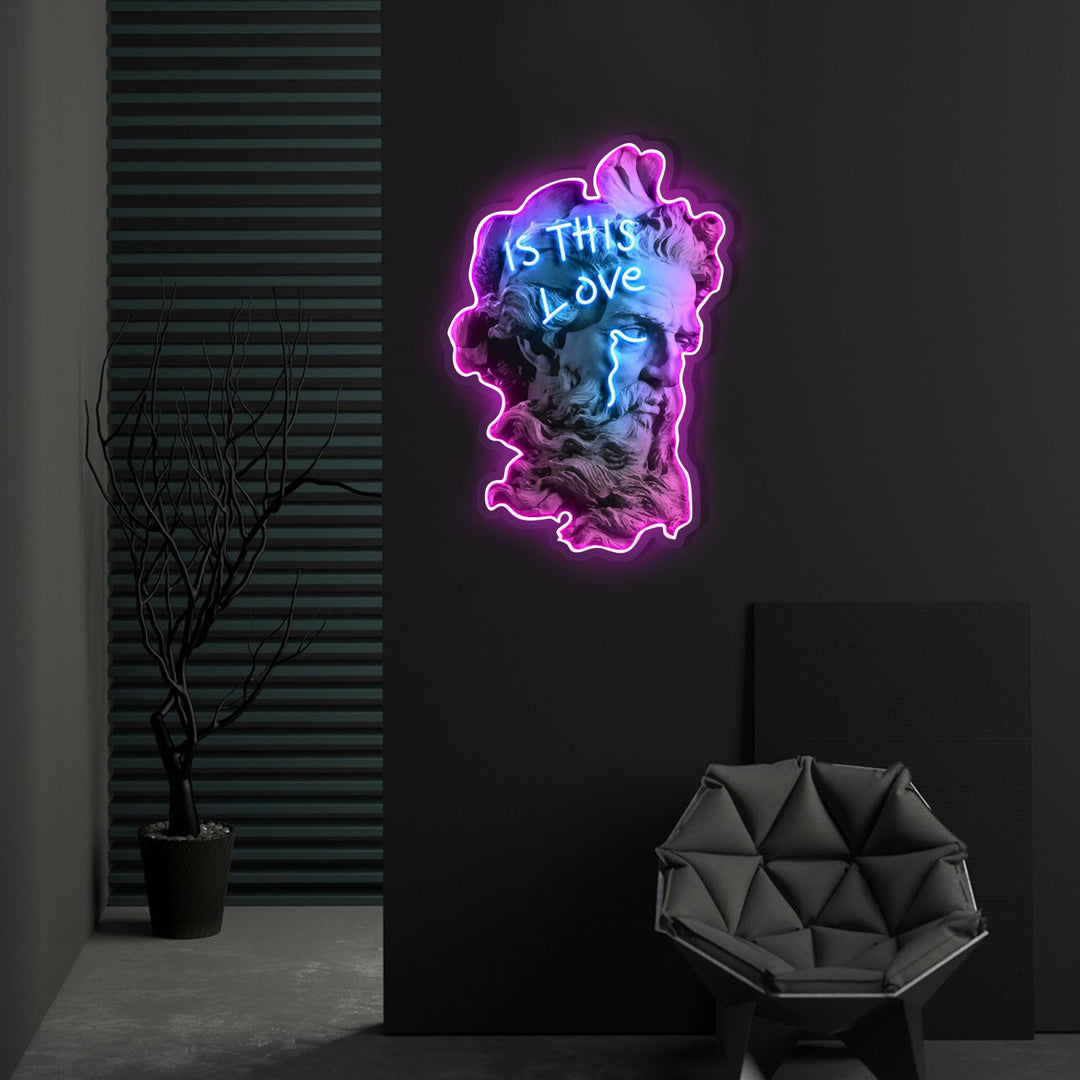 "Is This Love?" Neon x Acrylic Artwork