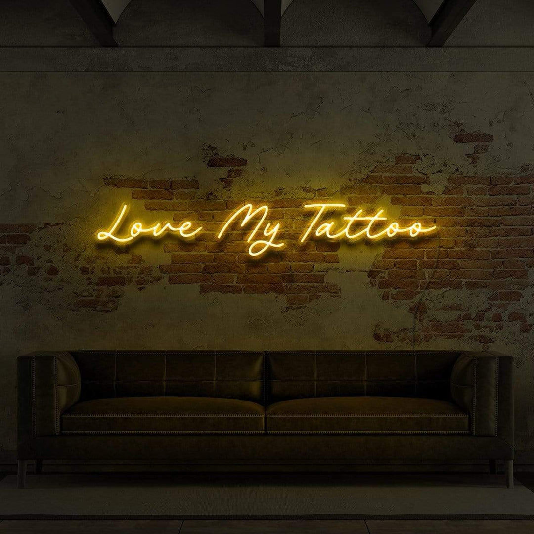 "Love My Tattoo" Neon Sign for Tattoo Parlours