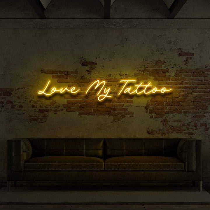 "Love My Tattoo" Neon Sign for Tattoo Parlours