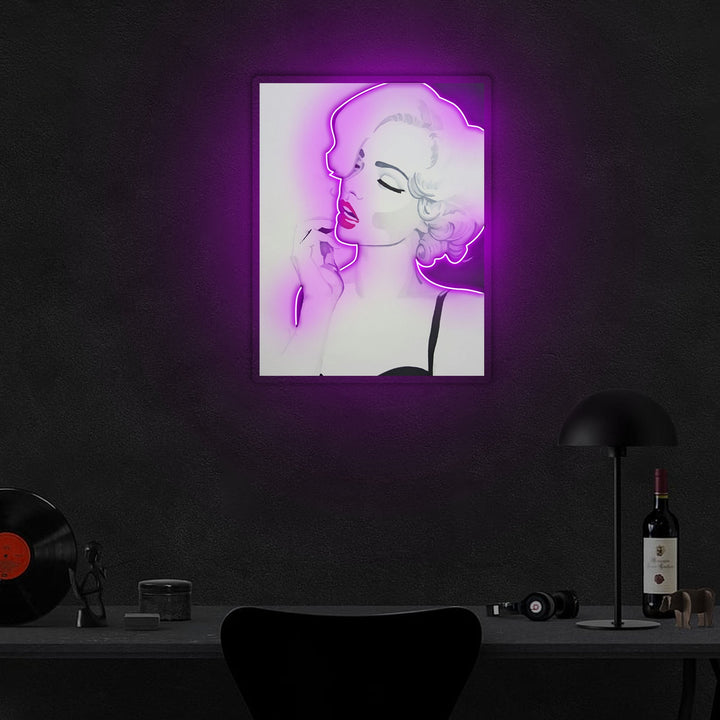 Marilyn Monroe Neon x Acrylic Artwork