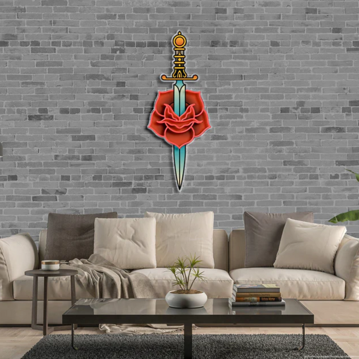 "Love Hurts" Neon x Acrylic Artwork