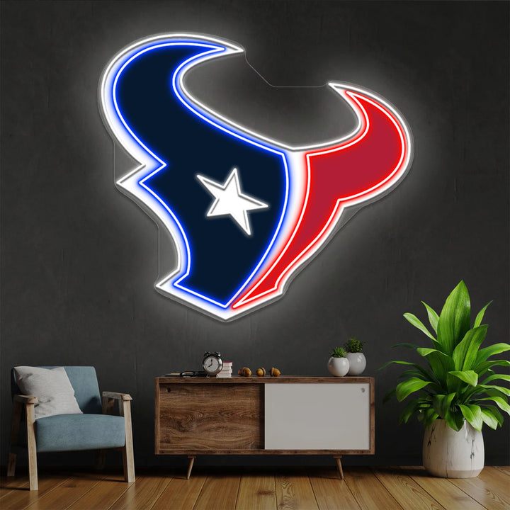 Houston Texans LED Neon Sign – Premium Neon Light for Football Fans & Game Rooms