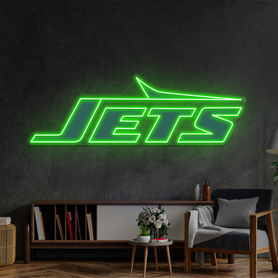 New York Jets LED Neon Sign – Premium Neon Light for Football Fans & Game Rooms
