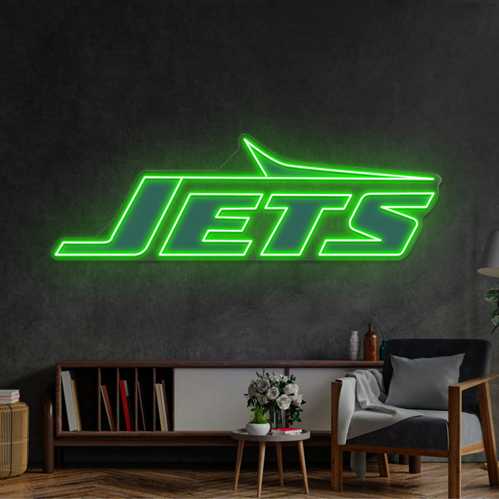 New York Jets LED Neon Sign – Premium Neon Light for Football Fans & Game Rooms