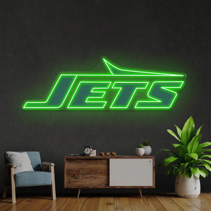 New York Jets LED Neon Sign – Premium Neon Light for Football Fans & Game Rooms