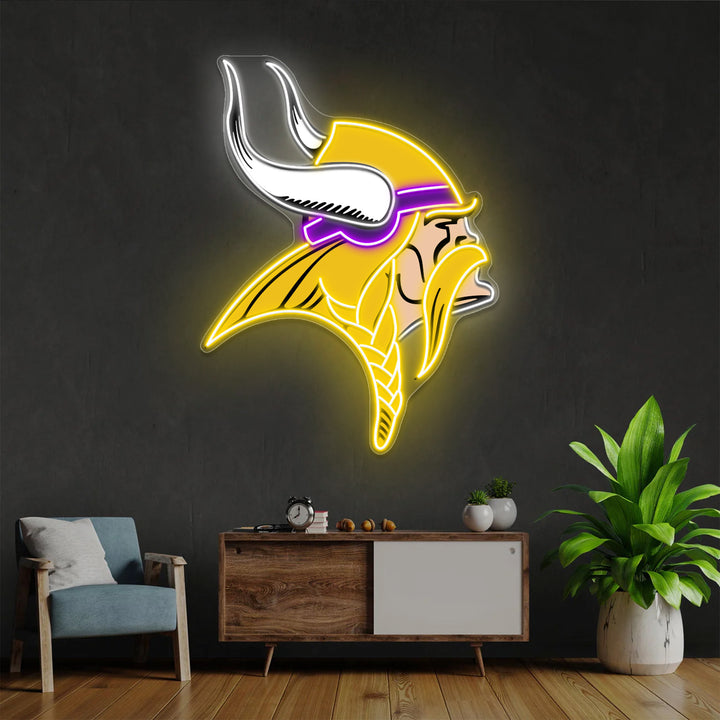 Minnesota Vikings LED Neon Sign – Premium Neon Light for Football Fans & Game Rooms