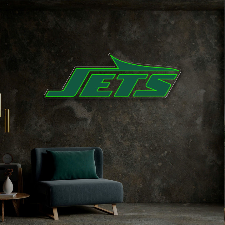 New York Jets LED Neon Sign – Premium Neon Light for Football Fans & Game Rooms