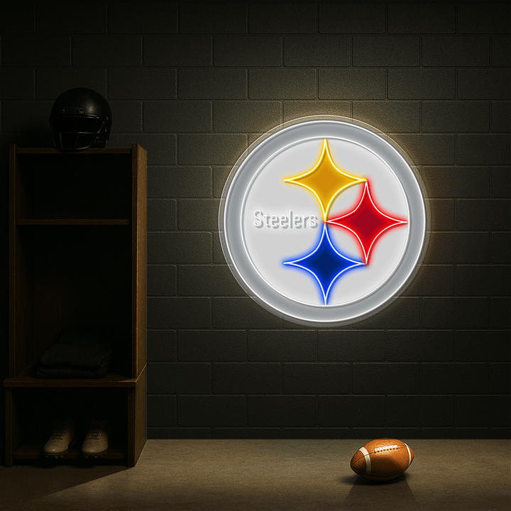 Pittsburgh Steelers LED Neon Sign – Premium Neon Light for Football Fans & Game Rooms