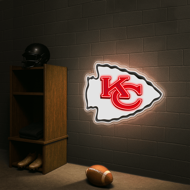 Kansas City Chiefs LED Neon Sign – Premium Neon Light for Football Fans & Game Rooms