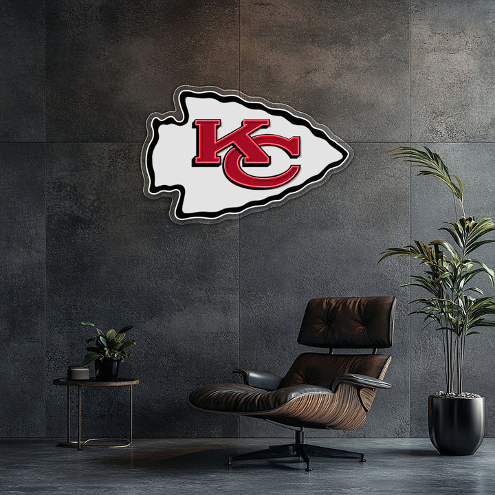 Kansas City Chiefs LED Neon Sign – Premium Neon Light for Football Fans & Game Rooms