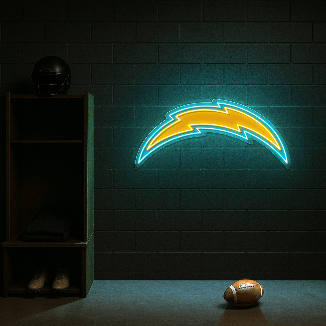 Los Angeles Chargers LED Neon Sign – Premium Neon Light for Football Fans & Game Rooms