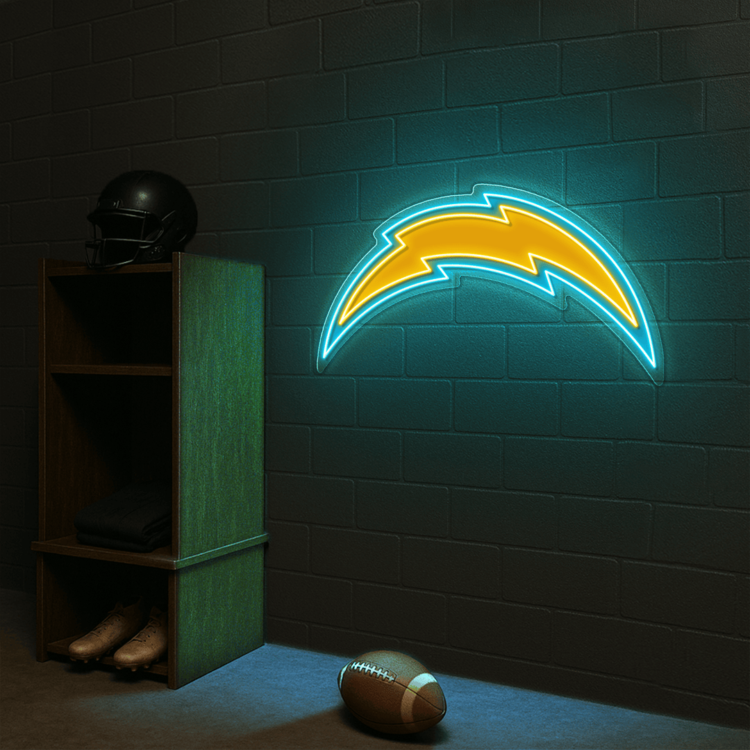 Los Angeles Chargers LED Neon Sign – Premium Neon Light for Football Fans & Game Rooms