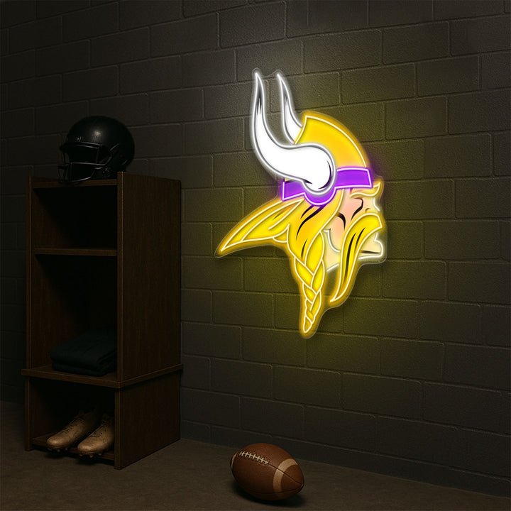 Minnesota Vikings LED Neon Sign – Premium Neon Light for Football Fans & Game Rooms