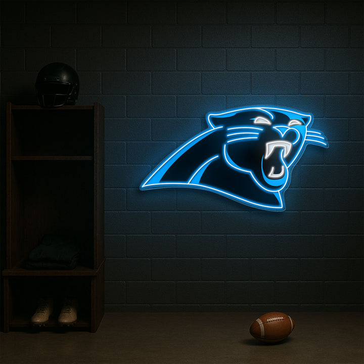 Carolina Panthers LED Neon Sign – Premium Neon Light for American Football Fans & Game Rooms