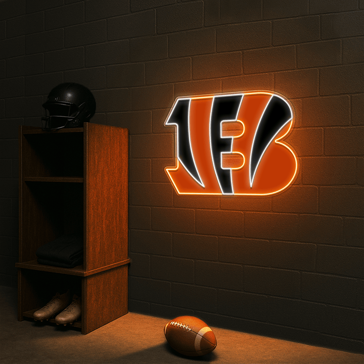 Cincinnati Bengals LED Neon Sign – Premium Neon Light for American Football Fans & Game Rooms