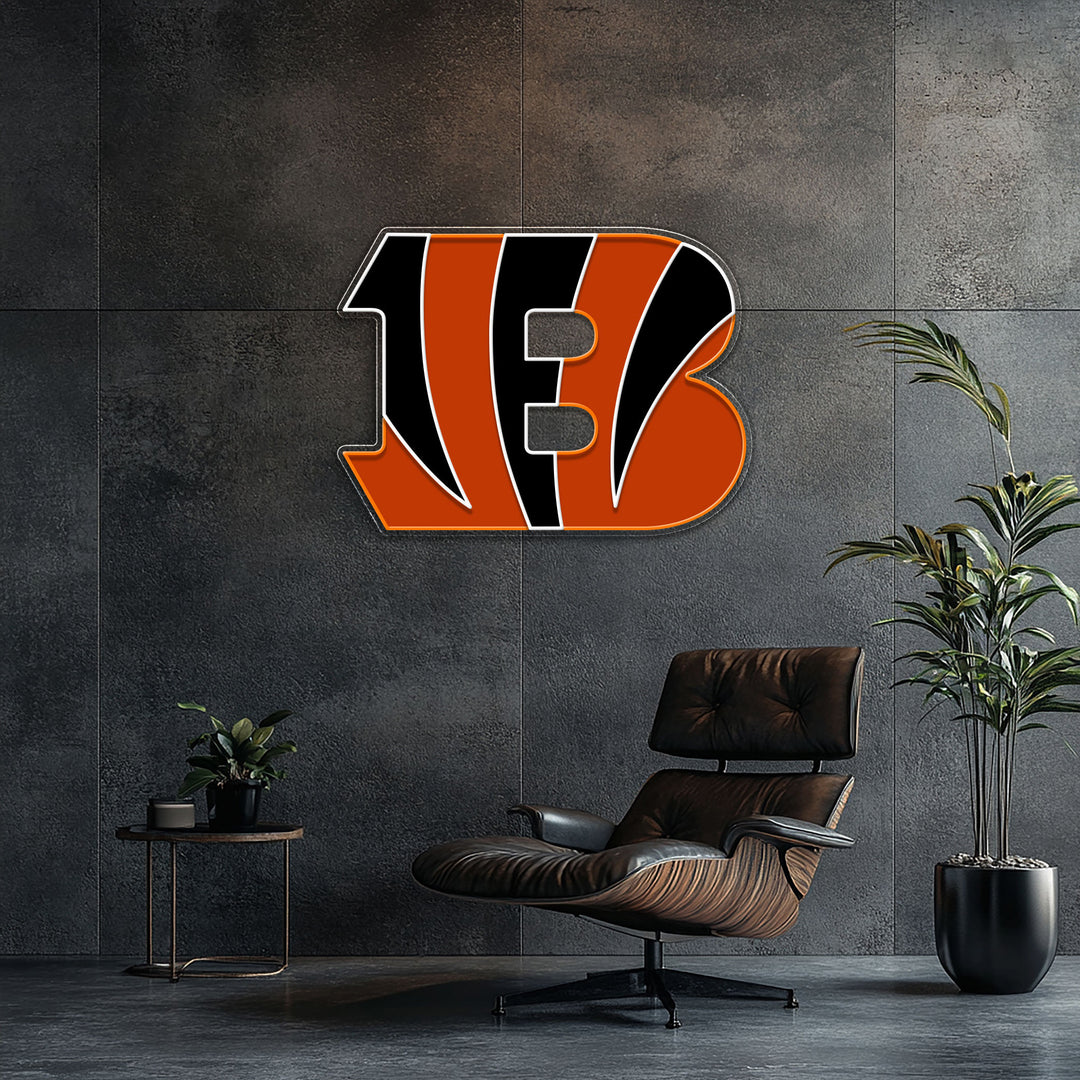 Cincinnati Bengals LED Neon Sign – Premium Neon Light for American Football Fans & Game Rooms