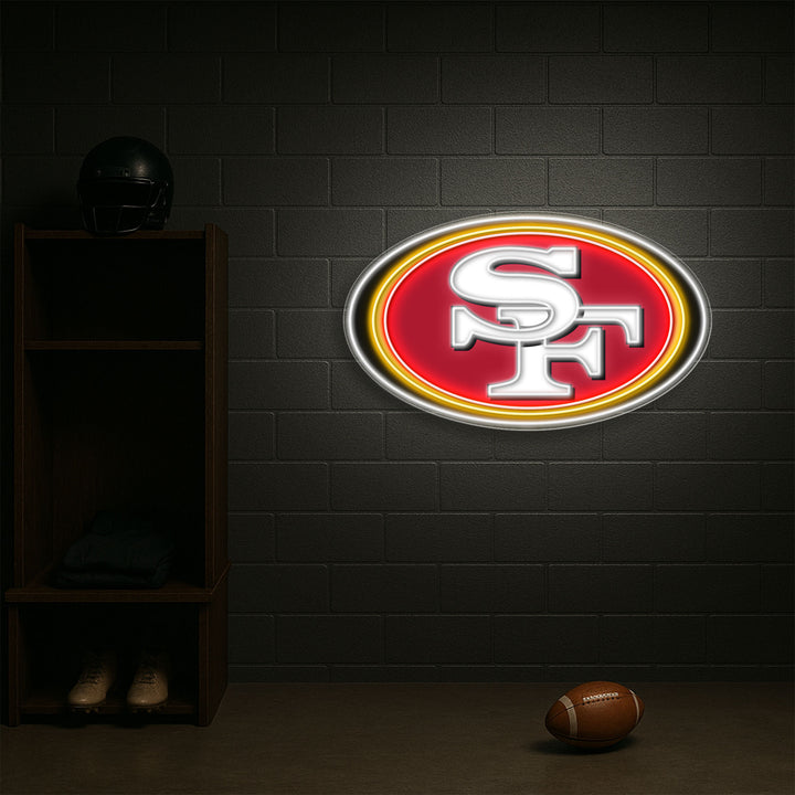 San Francisco 49ers LED Neon Sign – Premium Neon Light for American Football Fans & Game Rooms