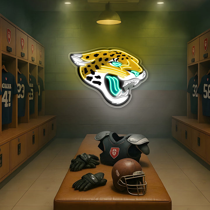 Jacksonville Jaguars LED Neon Sign – Premium Neon Light for American Football Fans & Game Rooms