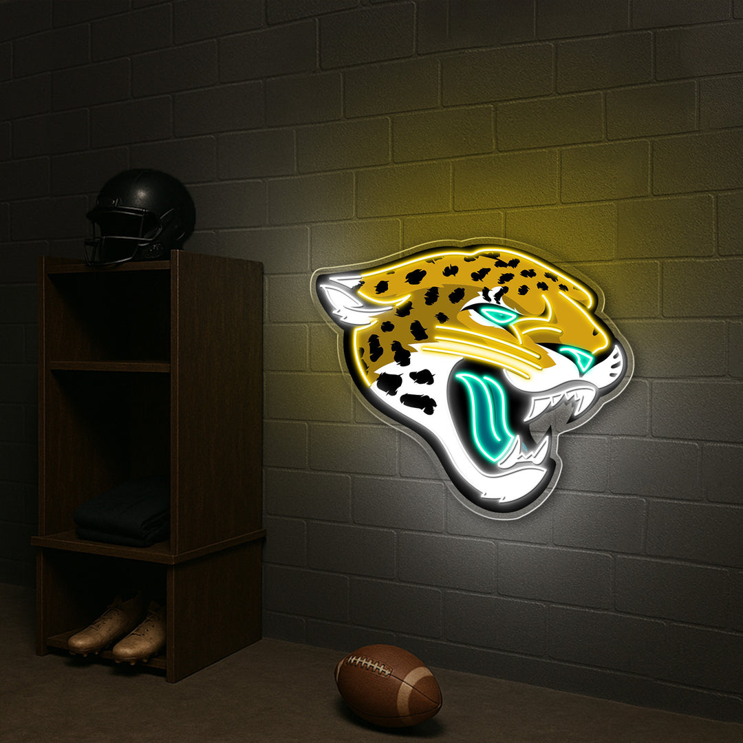 Jacksonville Jaguars LED Neon Sign – Premium Neon Light for American Football Fans & Game Rooms