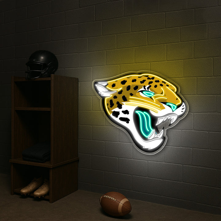 Jacksonville Jaguars LED Neon Sign – Premium Neon Light for American Football Fans & Game Rooms