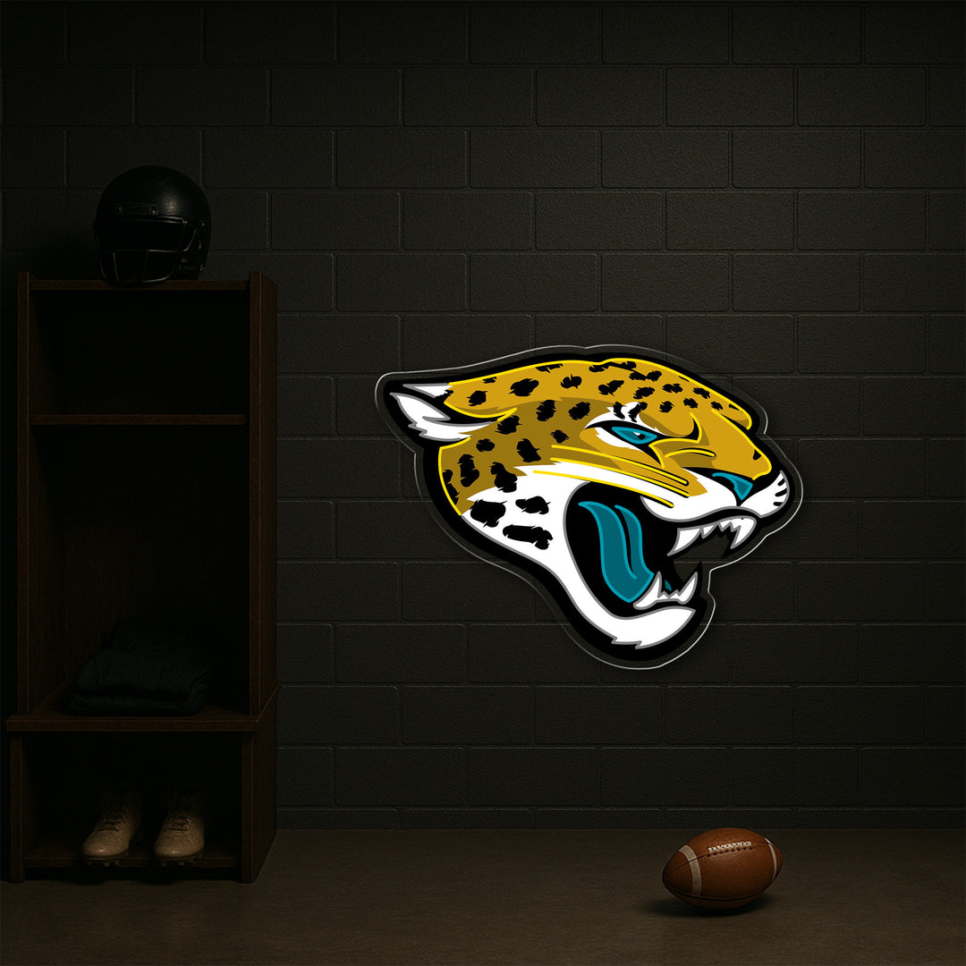 Jacksonville Jaguars LED Neon Sign – Premium Neon Light for American Football Fans & Game Rooms