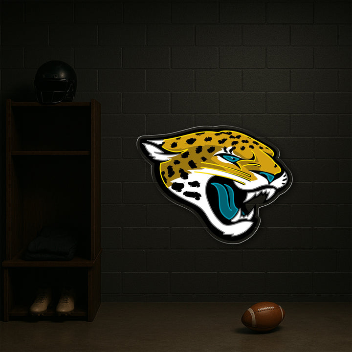 Jacksonville Jaguars LED Neon Sign – Premium Neon Light for American Football Fans & Game Rooms