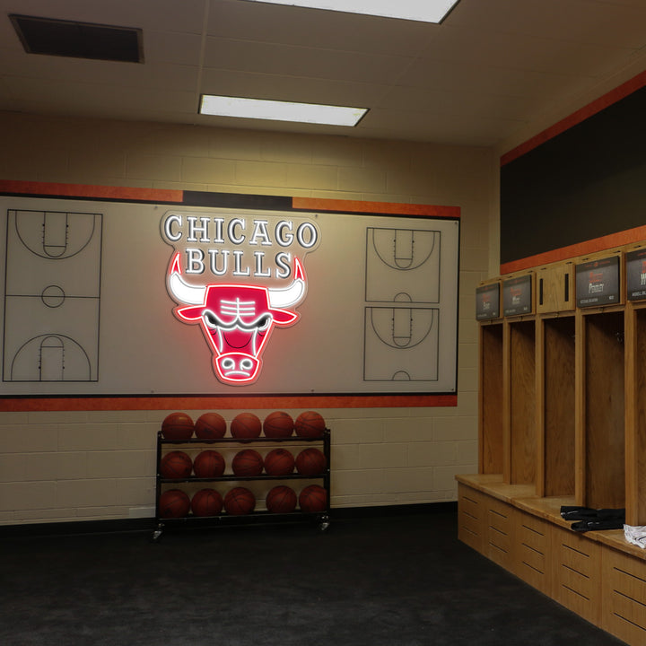 Chicago Bulls LED Neon Sign – Premium Neon Light for Basketball Fans & Game Rooms