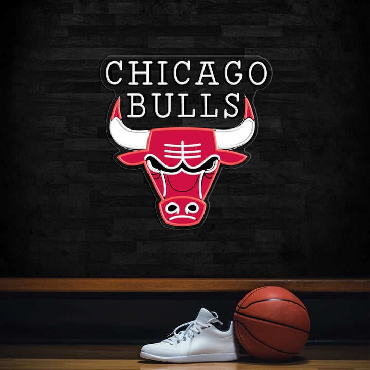 Chicago Bulls LED Neon Sign – Premium Neon Light for Basketball Fans & Game Rooms