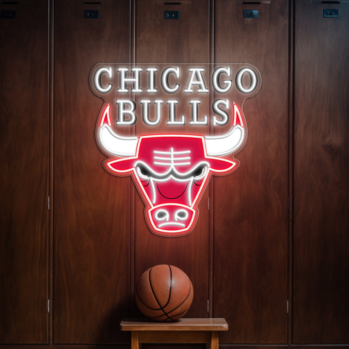 Chicago Bulls LED Neon Sign – Premium Neon Light for Basketball Fans & Game Rooms
