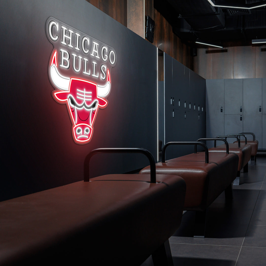 Chicago Bulls LED Neon Sign – Premium Neon Light for Basketball Fans & Game Rooms