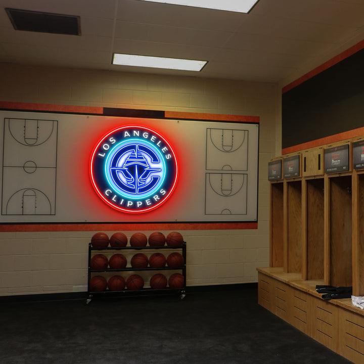 Los Angeles Clippers LED Neon Sign – Premium Neon Light for Basketball Fans & Game Rooms