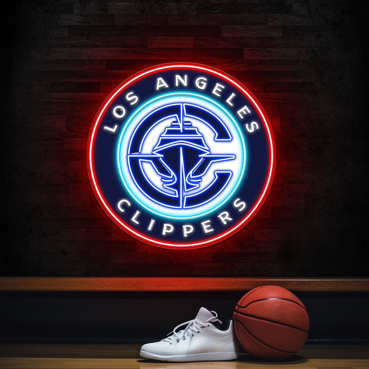 Los Angeles Clippers LED Neon Sign – Premium Neon Light for Basketball Fans & Game Rooms