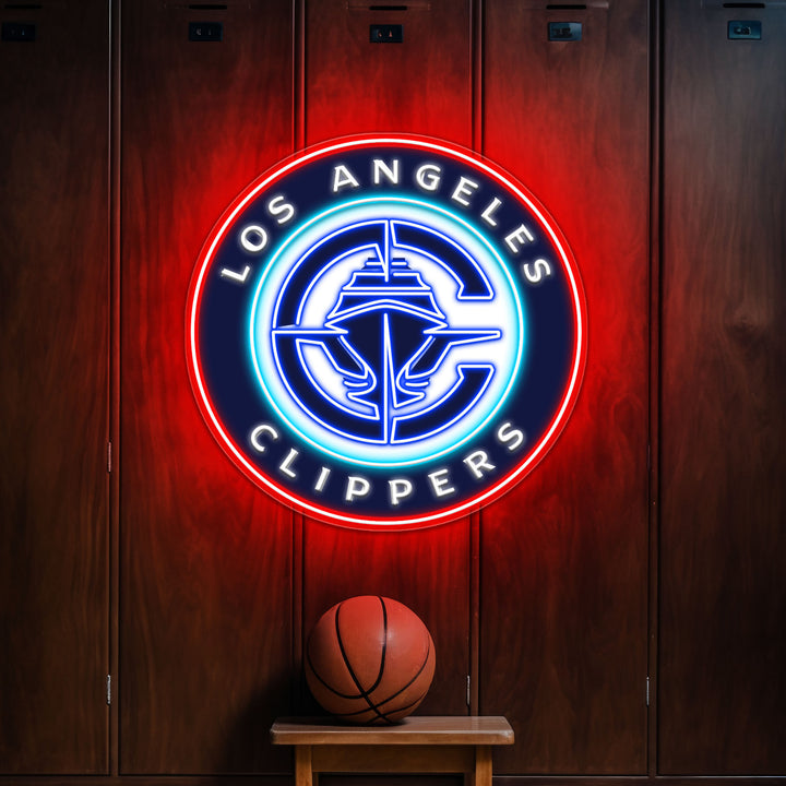 Los Angeles Clippers LED Neon Sign – Premium Neon Light for Basketball Fans & Game Rooms