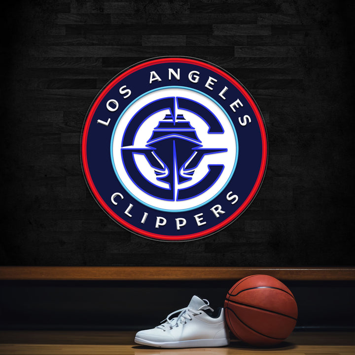 Los Angeles Clippers LED Neon Sign – Premium Neon Light for Basketball Fans & Game Rooms
