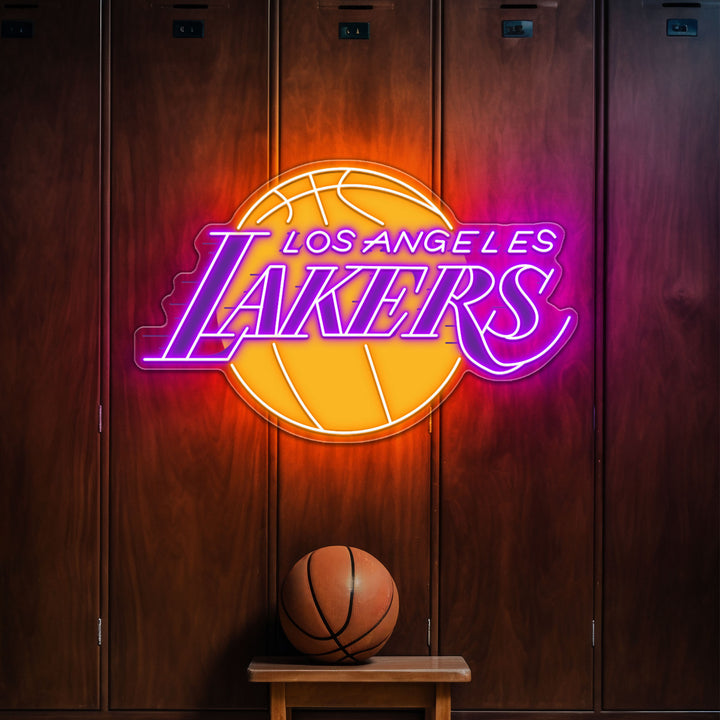 Los Angeles Lakers LED Neon Sign – Premium Neon Light for Basketball Fans & Game Rooms