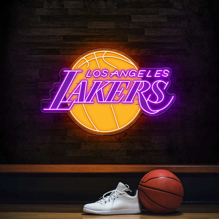 Los Angeles Lakers LED Neon Sign – Premium Neon Light for Basketball Fans & Game Rooms