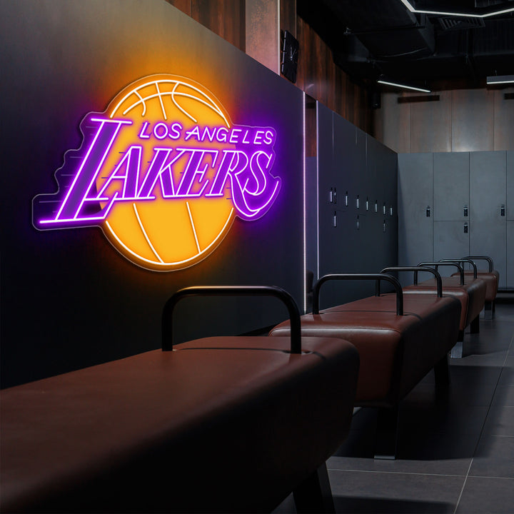 Los Angeles Lakers LED Neon Sign – Premium Neon Light for Basketball Fans & Game Rooms