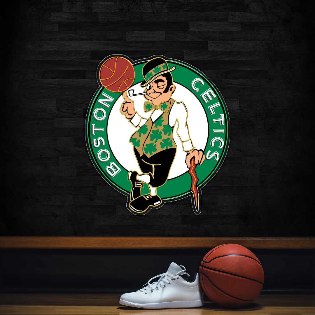Boston Celtics LED Neon Sign – Premium Neon Light for Basketball Fans & Game Rooms