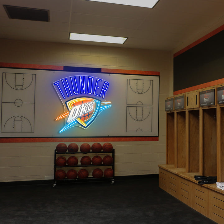 Oklahoma City Thunder LED Neon Sign – Premium Neon Light for Basketball Fans & Game Rooms