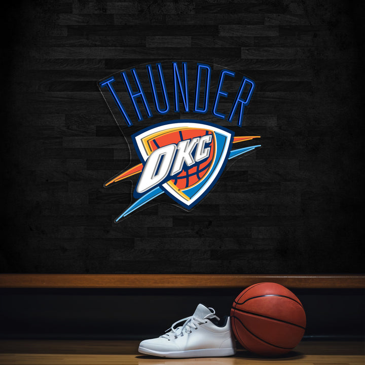 Oklahoma City Thunder LED Neon Sign – Premium Neon Light for Basketball Fans & Game Rooms