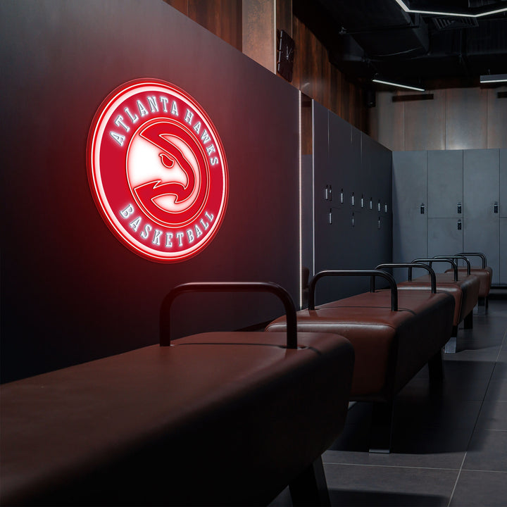 Atlanta Hawks LED Neon Sign – Premium Neon Light for Basketball Fans & Game Rooms