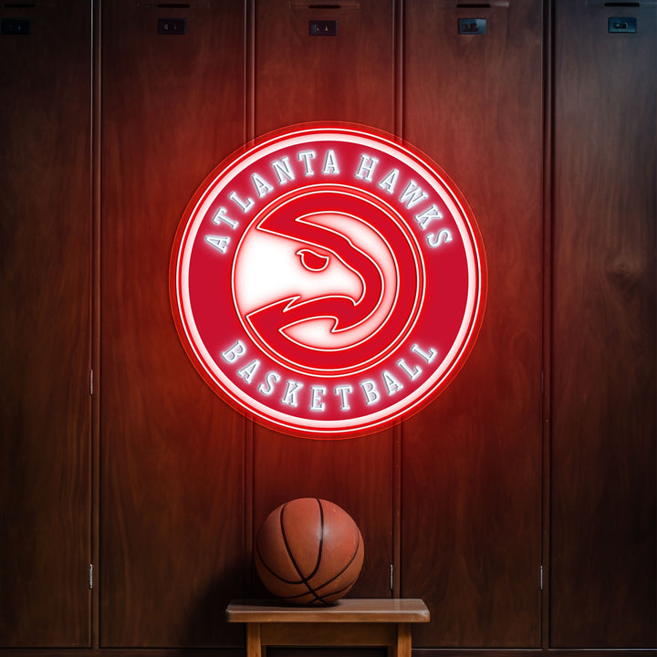 Atlanta Hawks LED Neon Sign – Premium Neon Light for Basketball Fans & Game Rooms