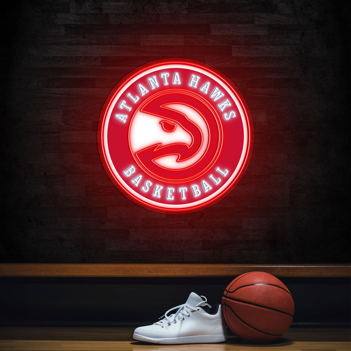 Atlanta Hawks LED Neon Sign – Premium Neon Light for Basketball Fans & Game Rooms