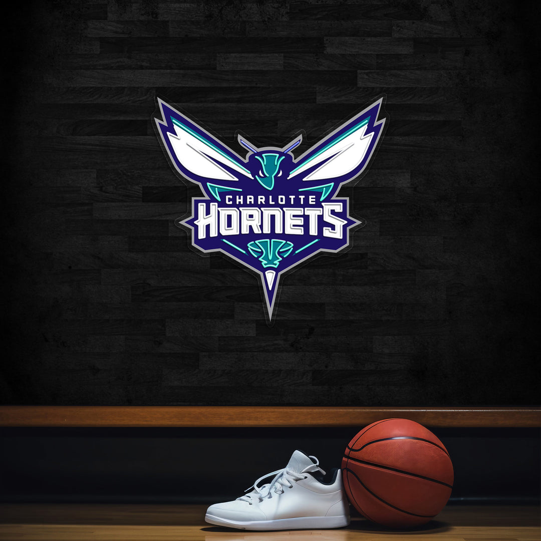 Charlotte Hornets LED Neon Sign – Premium Neon Light for Basketball Fans & Game Rooms