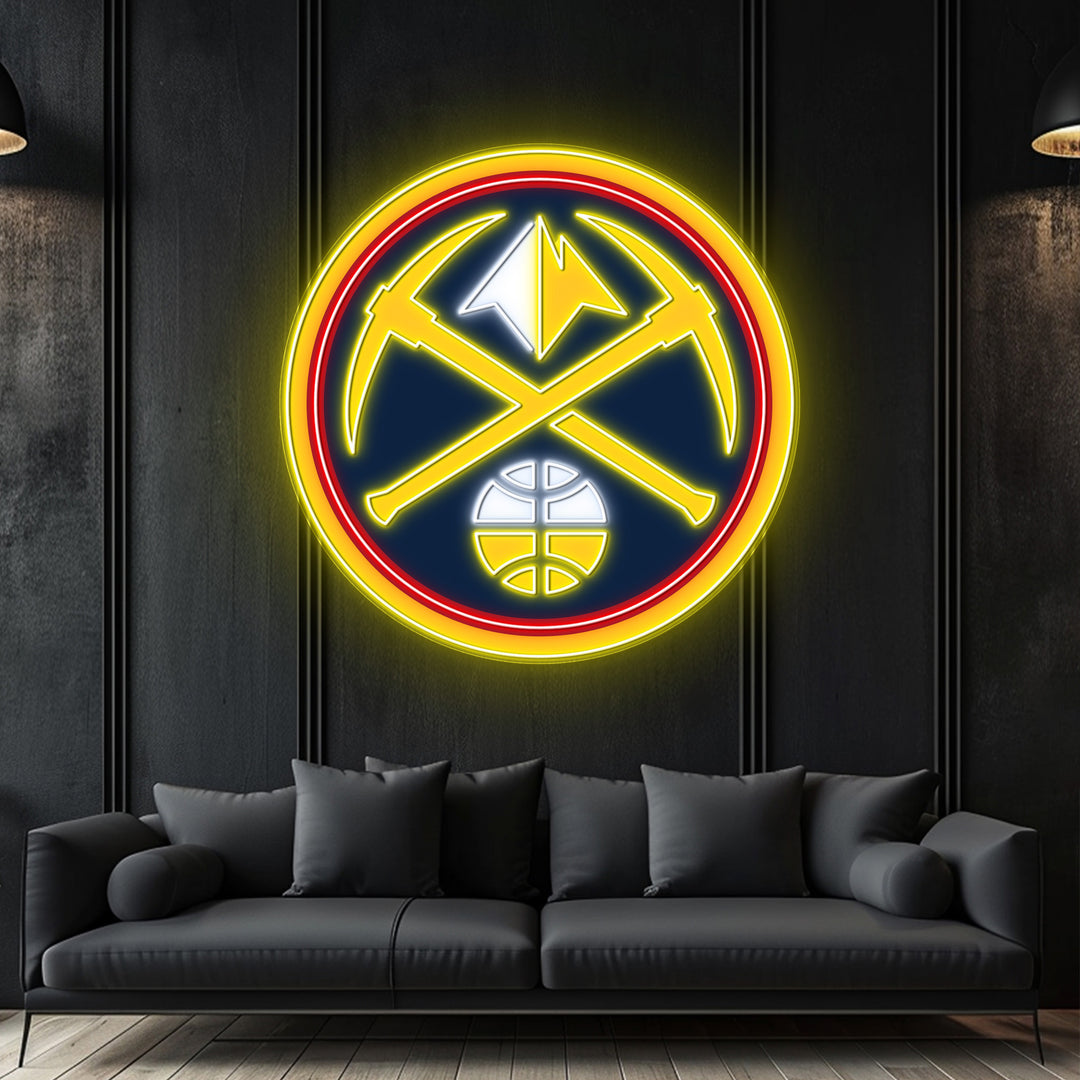 Denver Nuggets LED Neon Sign – Premium Neon Light for Basketball Fans & Game Rooms