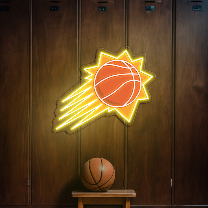 Phoenix Suns LED Neon Sign – Premium Neon Light for Basketball Fans & Game Rooms