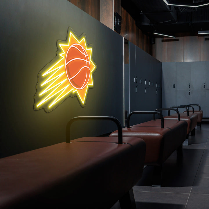 Phoenix Suns LED Neon Sign – Premium Neon Light for Basketball Fans & Game Rooms