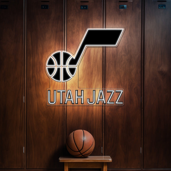 UTAH JAZZ LED Neon Sign – Premium Neon Light for Basketball Fans & Game Rooms