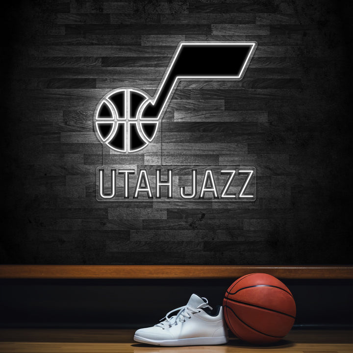 UTAH JAZZ LED Neon Sign – Premium Neon Light for Basketball Fans & Game Rooms
